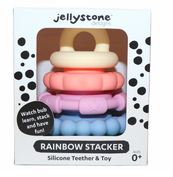 Rainbow Stacker Teether & Toy - Pastel