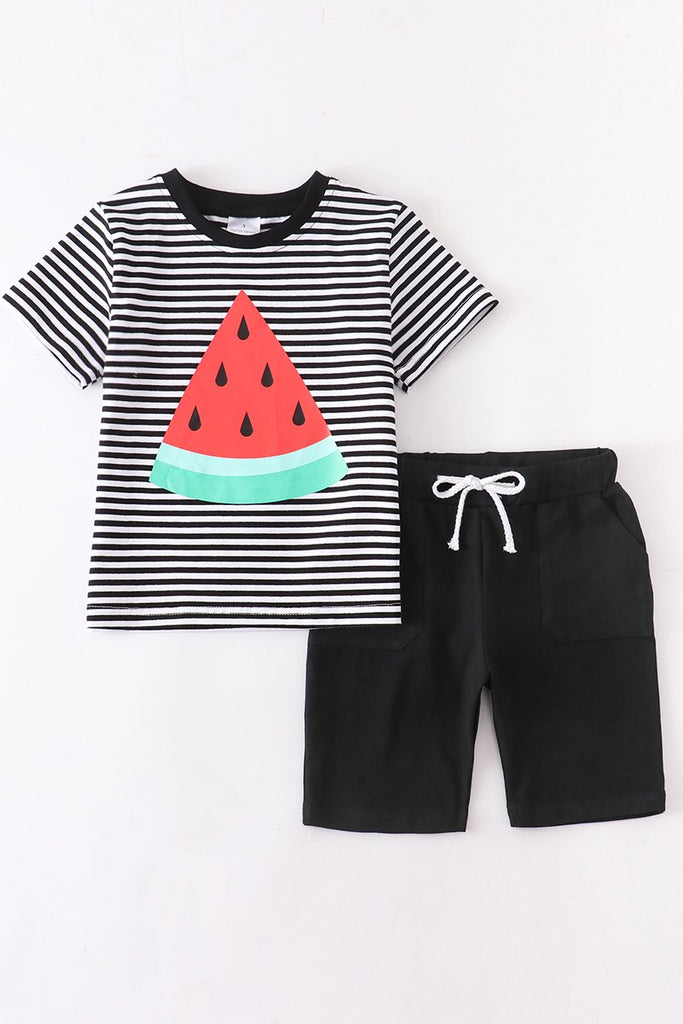 Watermelon Black and White Outfit