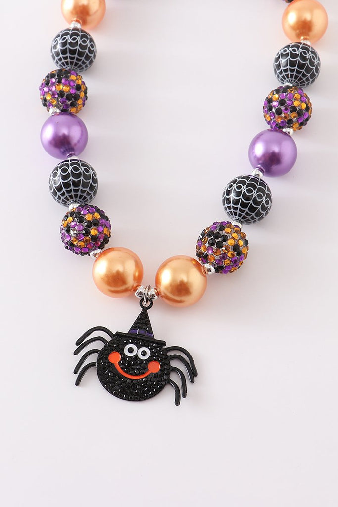 Spider Chunky Bubble Necklace
