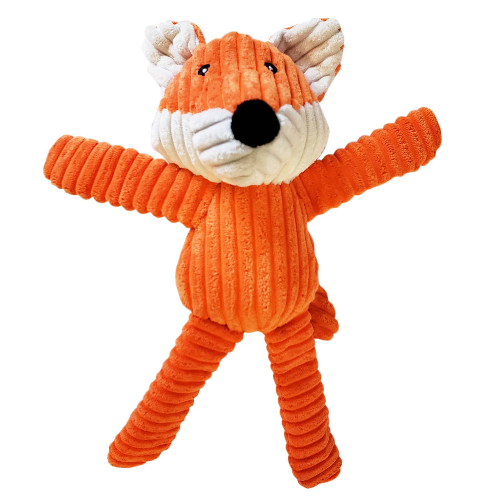 Victor The Fox - Corduroy Squeaker Plush Dog Toy