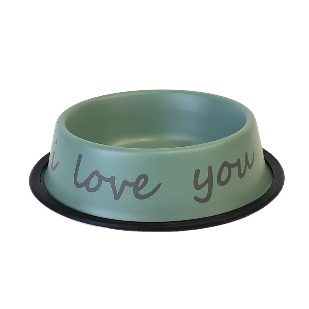 I LOVE YOU SO MUCH Stainless Steel Pet Bowl
