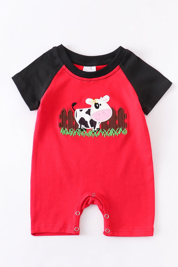 Red Cow Baby Romper