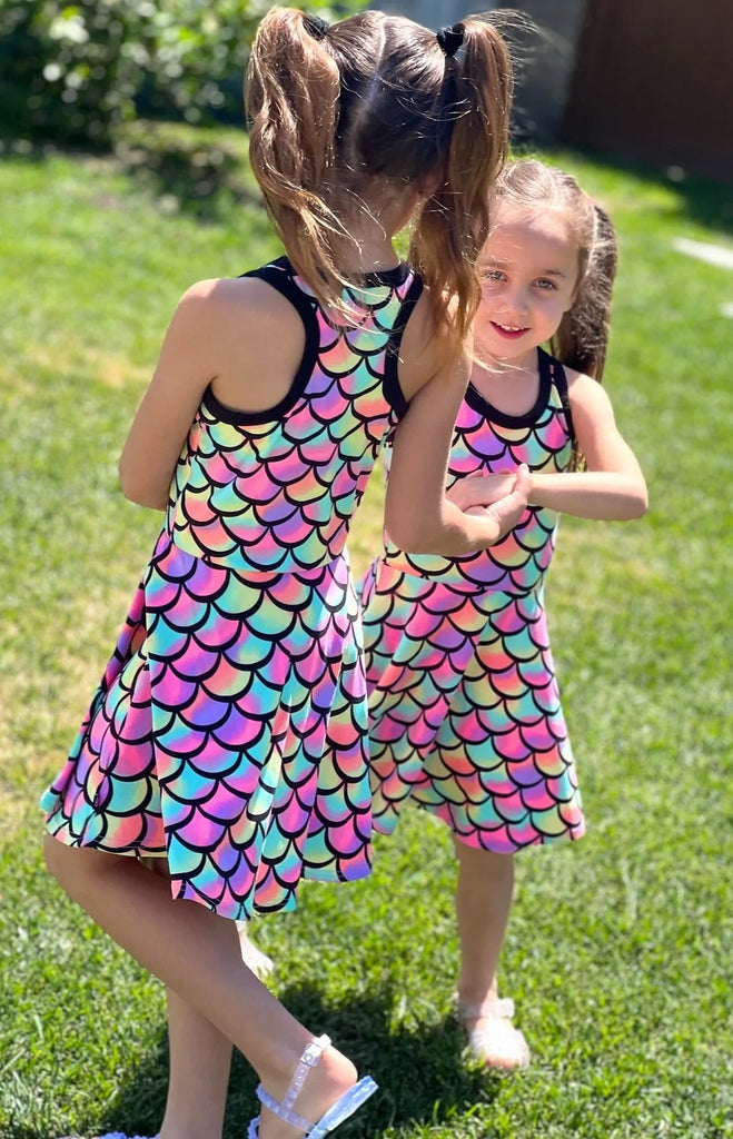 Mermaid top skater dress