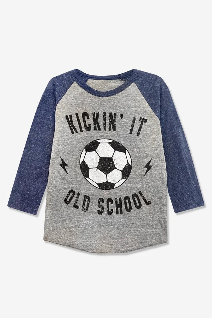 Kickin' It Old School Soccer Raglan