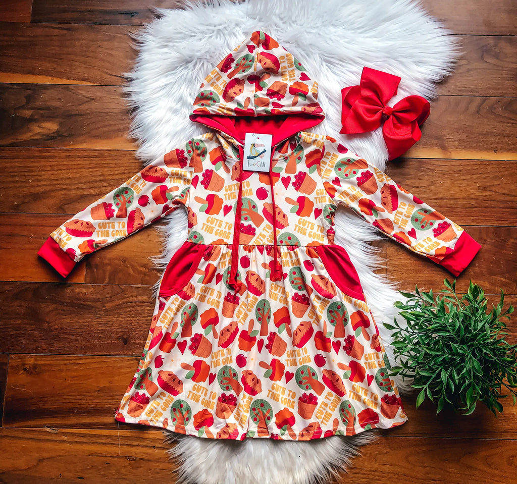 Cute To The Core Hooded TwoCan Dress